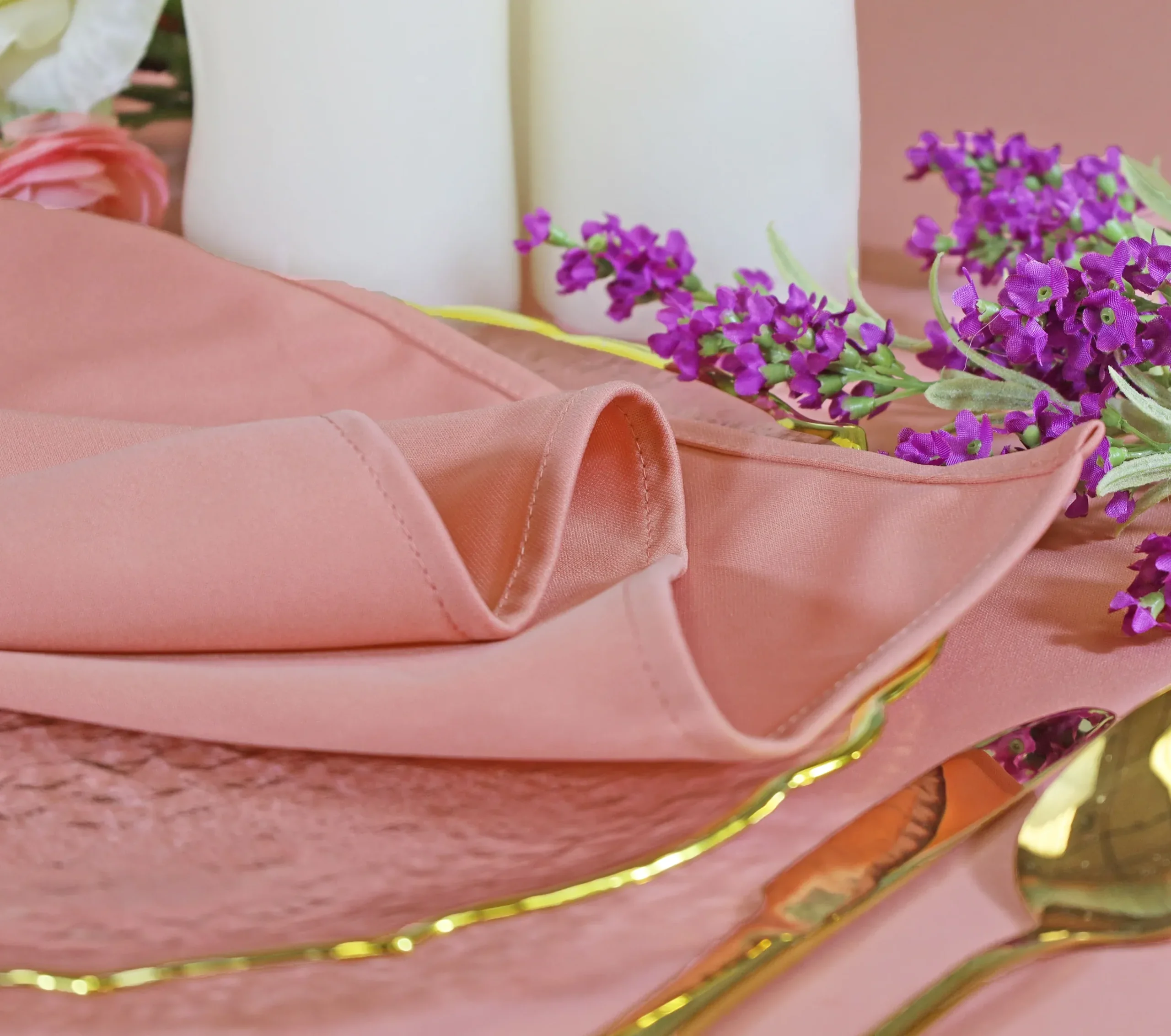 10 ft x 10 ft Scuba (Wrinkle-Free) (240 GSM) Event Backdrop Curtain Drape Panel - Rose Pink (1pc) - Image 2