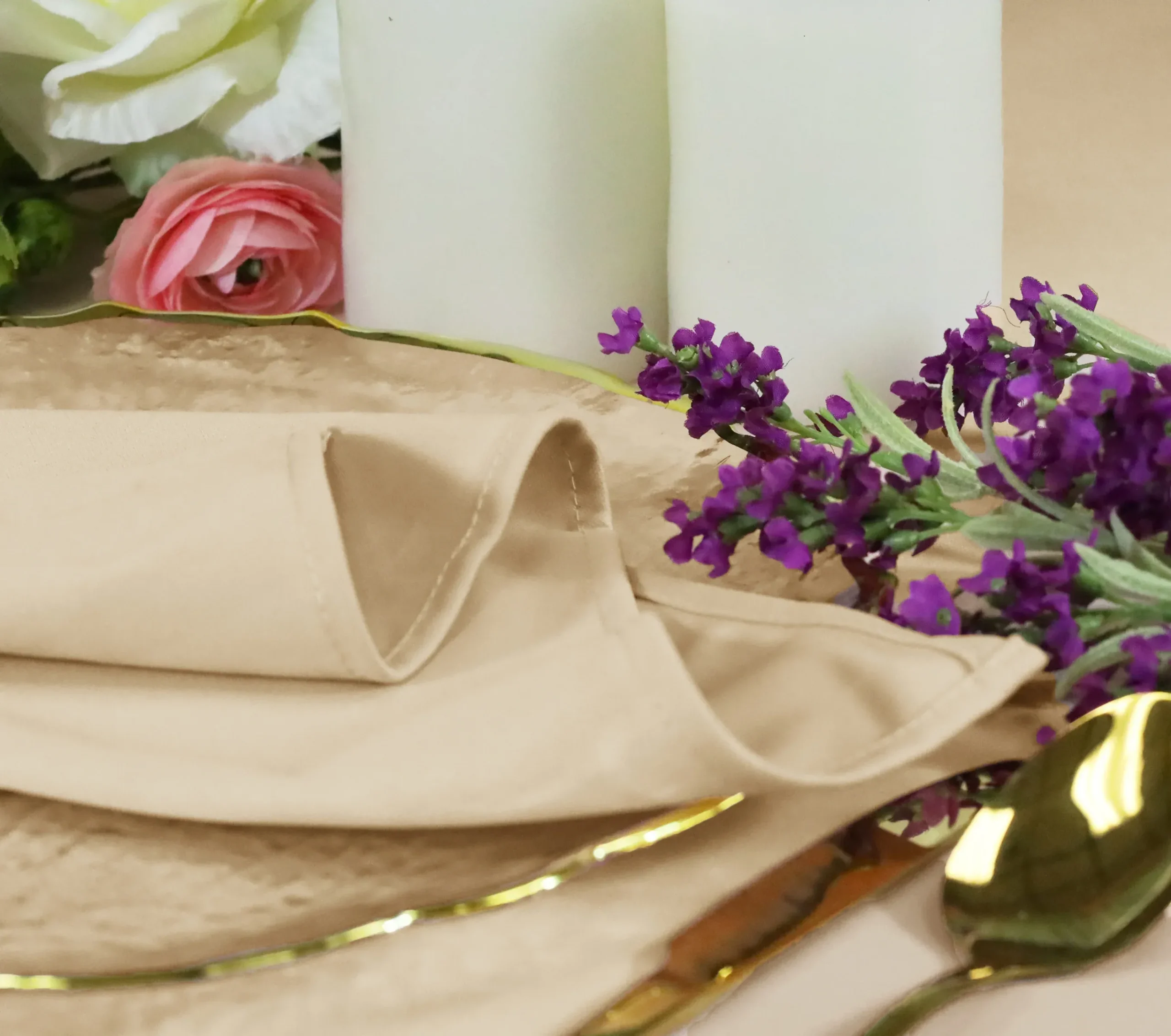 14 ft x 5 ft Scuba (Wrinkle-Free) (240 GSM) Event Backdrop Curtain Drape Panel – Champagne (1pc)