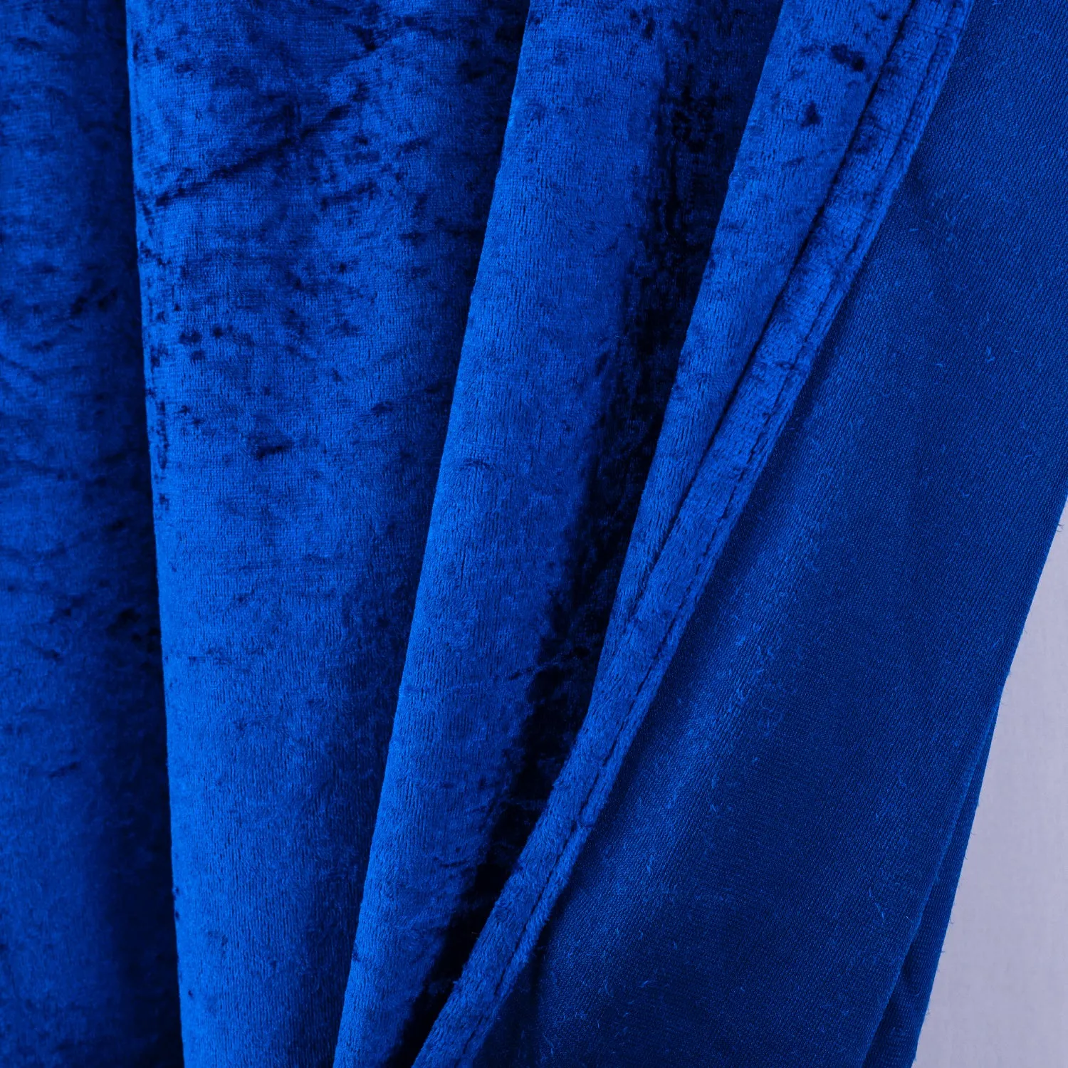 10 ft x 57″ Ice Crushed Velvet (200 GSM) Event Backdrop Curtain Drape Panel – Royal Blue (1pc)