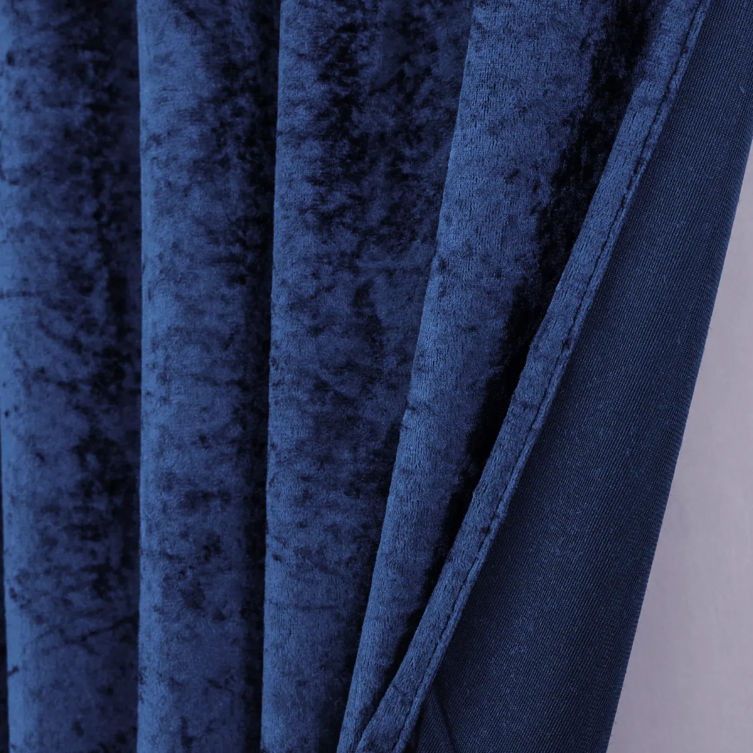 10 ft x 57″ Ice Crushed Velvet (200 GSM) Event Backdrop Curtain Drape Panel – Navy Blue (1pc)