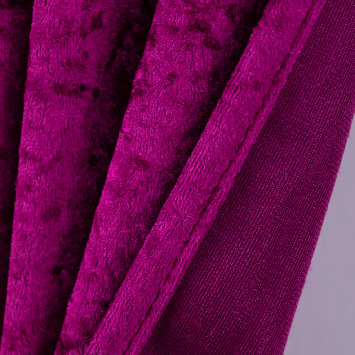 10 ft x 57″ Ice Crushed Velvet (200 GSM) Event Backdrop Curtain Drape Panel – Magenta/Azalea (1pc)