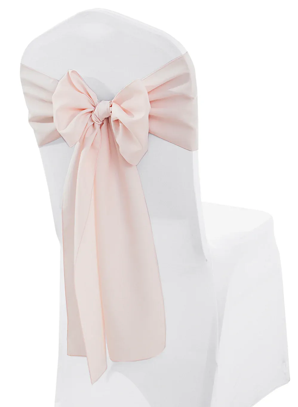 8"x108" Polyester (220 GSM) Chair Sashes - Blush Pink/Rose Gold (10pcs/pk)