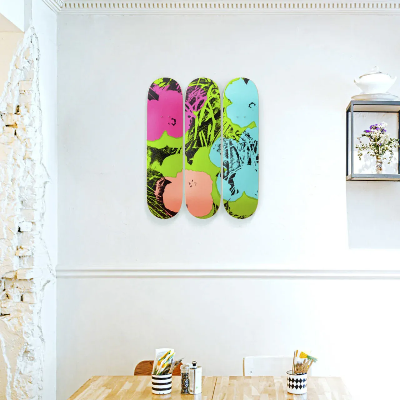 The Skateroom Andy Warhol Flowers Wall Art