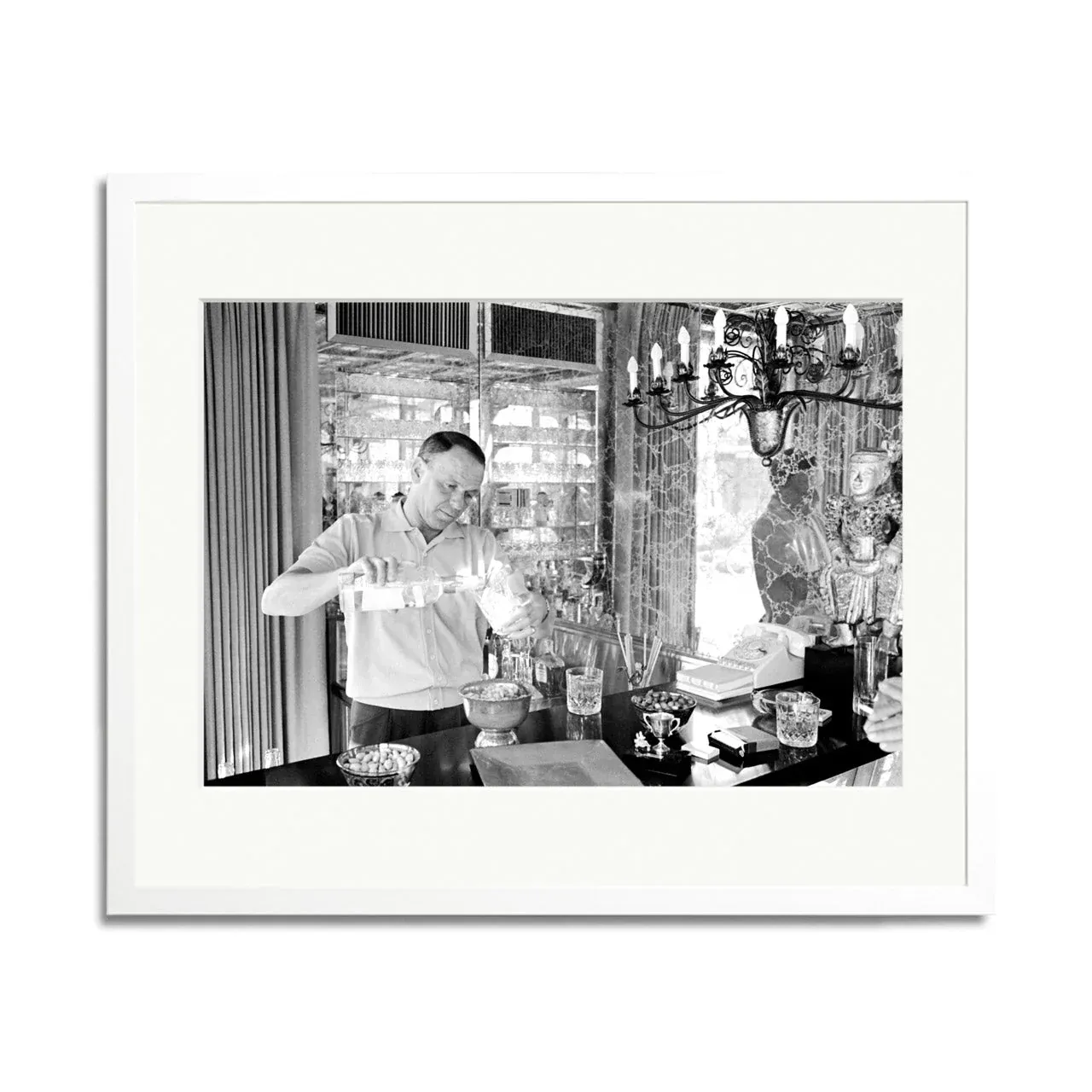 Frank Sinatra Pouring A Drink Framed Print - Image 2