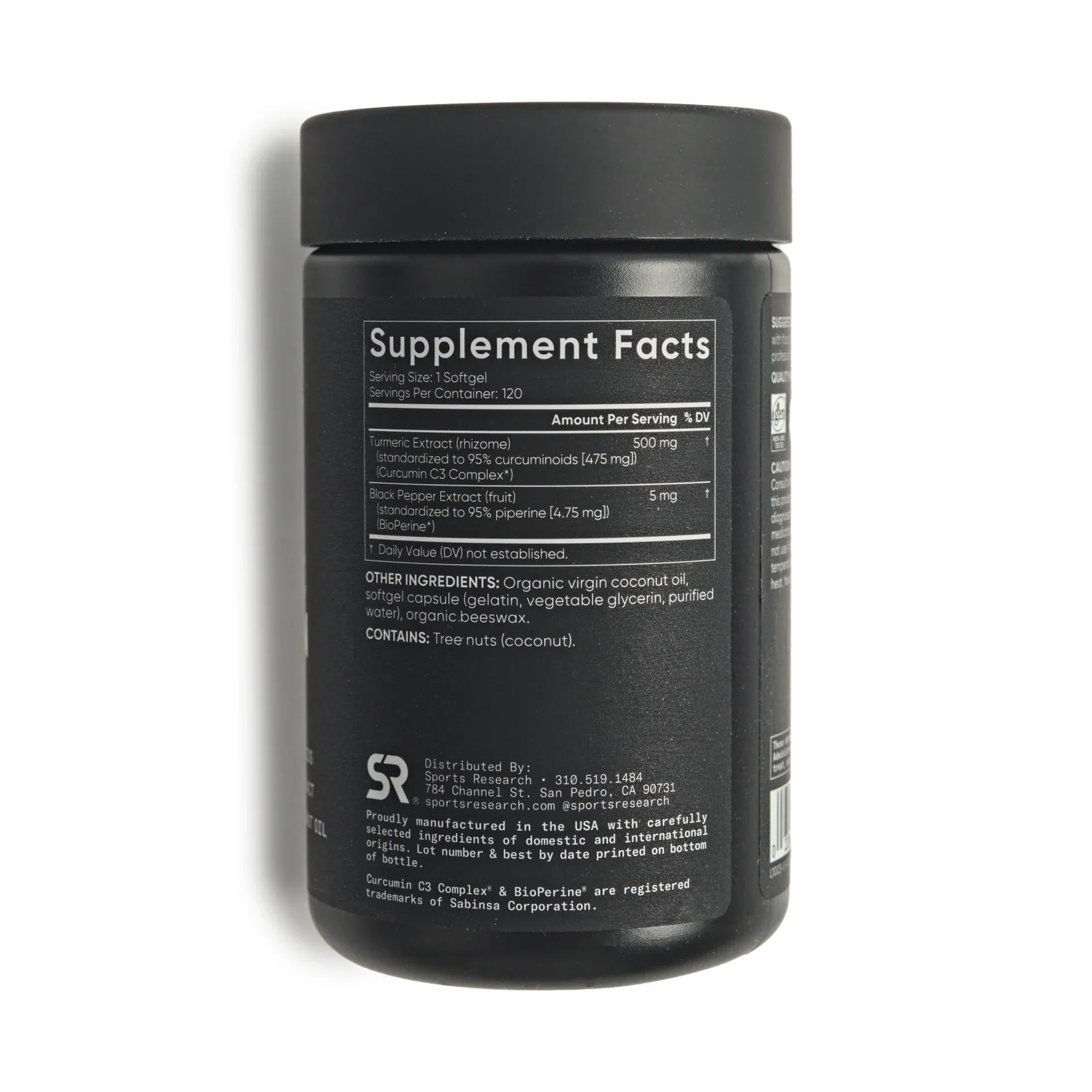 Sports Research Turmeric Curcumin C3 Complex - Image 3