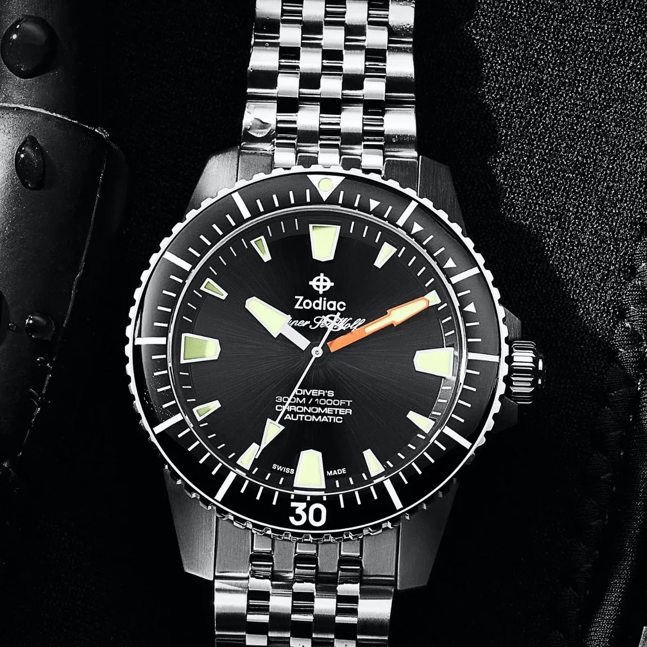 Zodiac Super Sea Wolf Pro-Diver Watch - Image 7